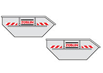072-2243 - H0 - Set aus 2 Absetzmulden -ZÜBLIN- mit Erdaushub